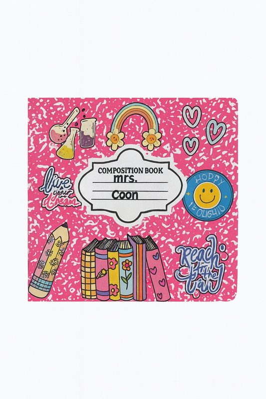 Pink Teacher Gift Book Cute Appreciation Notebook